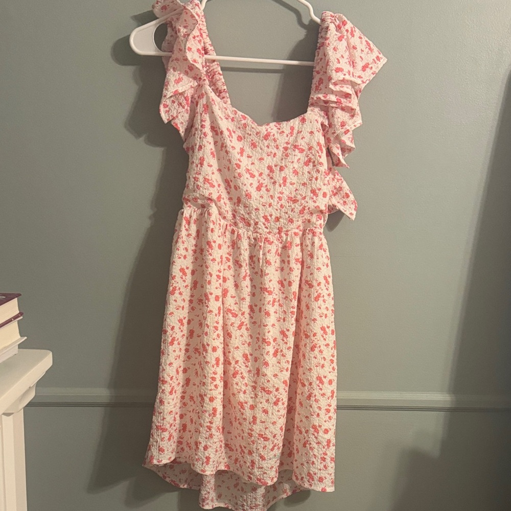 Floral Ruffle Mini Dress